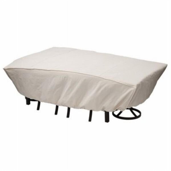 Mr. Bar-B-Q 114 x 72 x 30 in. 600 x 300D PE Elastic Taupe Rectagular Patio Cover 100825 - main